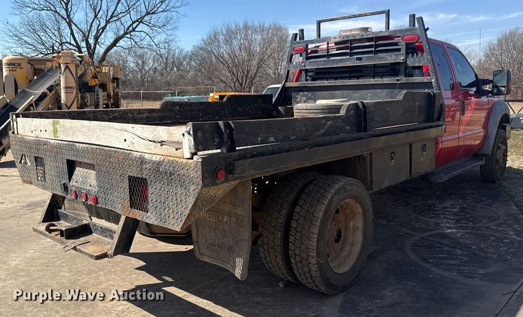 image for item DQ4283 2012 Ford F550 Super Duty Ext. Cab flatbed truck