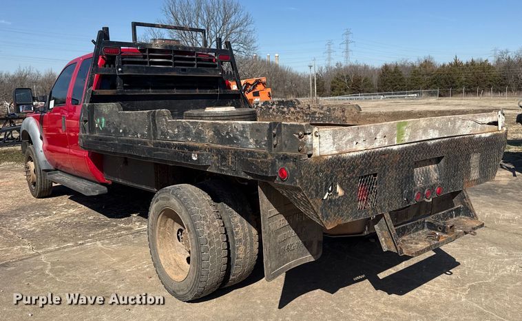 image for item DQ4283 2012 Ford F550 Super Duty Ext. Cab flatbed truck