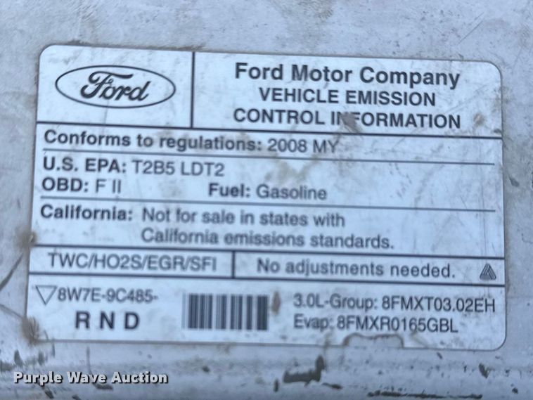 image for item DQ4328 2008 Ford Ranger Ext. Cab pickup truck