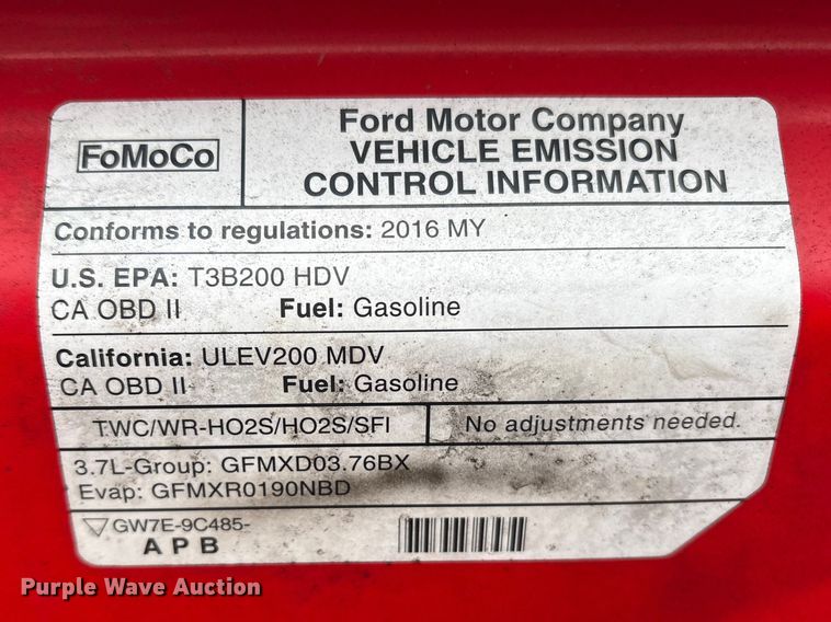 image for item DT2848 2016 Ford Transit 250 van