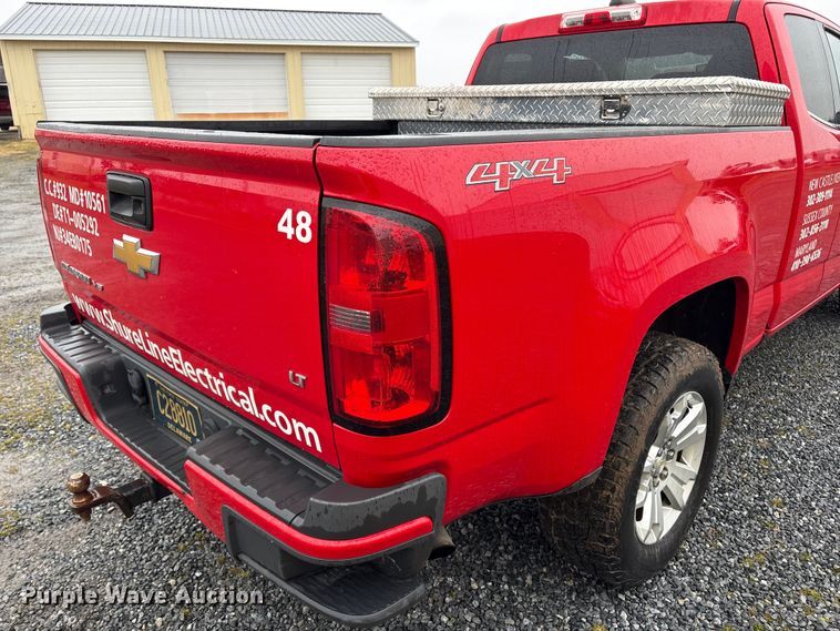 image for item DT2849 2017 Chevrolet Colorado Ext. Cab pickup truck