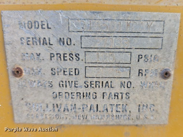 image for item DZ3944 Sullivan-Palatek D185Q air compressor