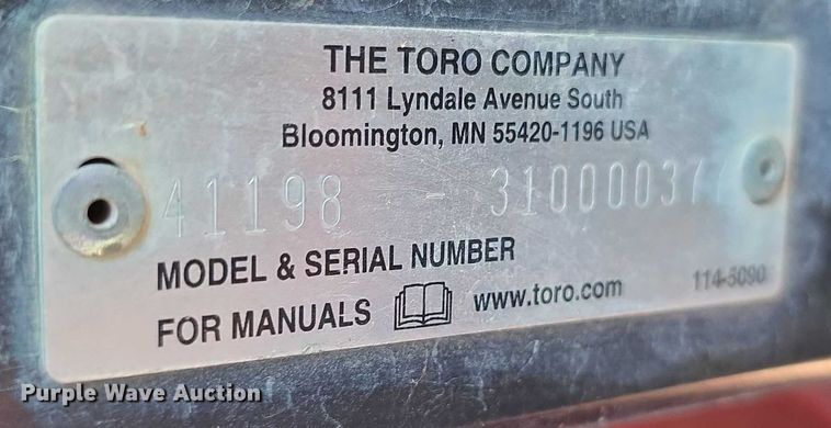 image for item DZ3963 2010 Toro turf sprayer