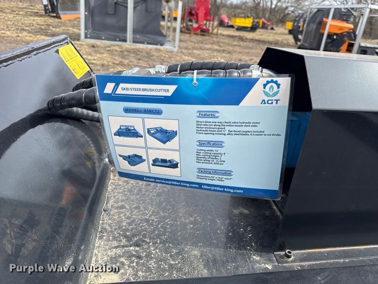 image for item DZ4358 2025 Mower King skid steer brush mower