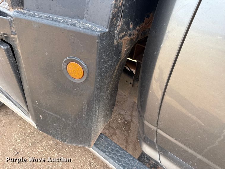 image for item DZ4991 2013 RAM 3500 Crew Cab flatbed pickup truck