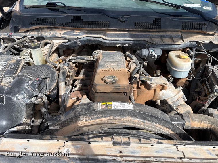 image for item DZ4991 2013 RAM 3500 Crew Cab flatbed pickup truck