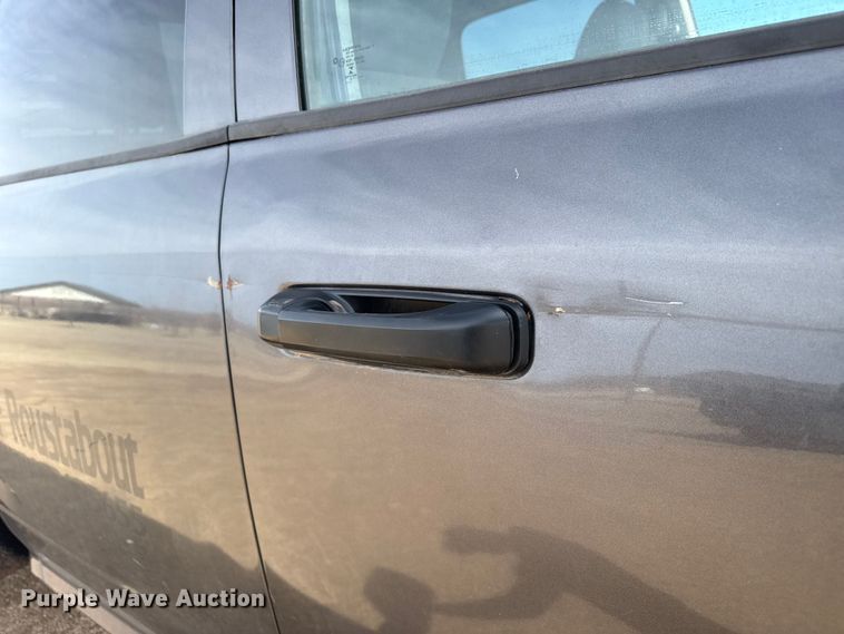 image for item DZ4992 2016 RAM 3500 Crew Cab flatbed pickup truck