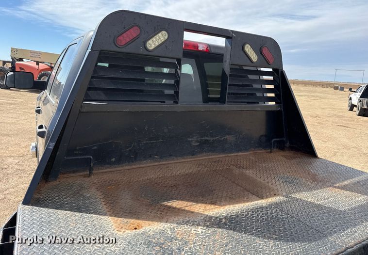 image for item DZ4992 2016 RAM 3500 Crew Cab flatbed pickup truck