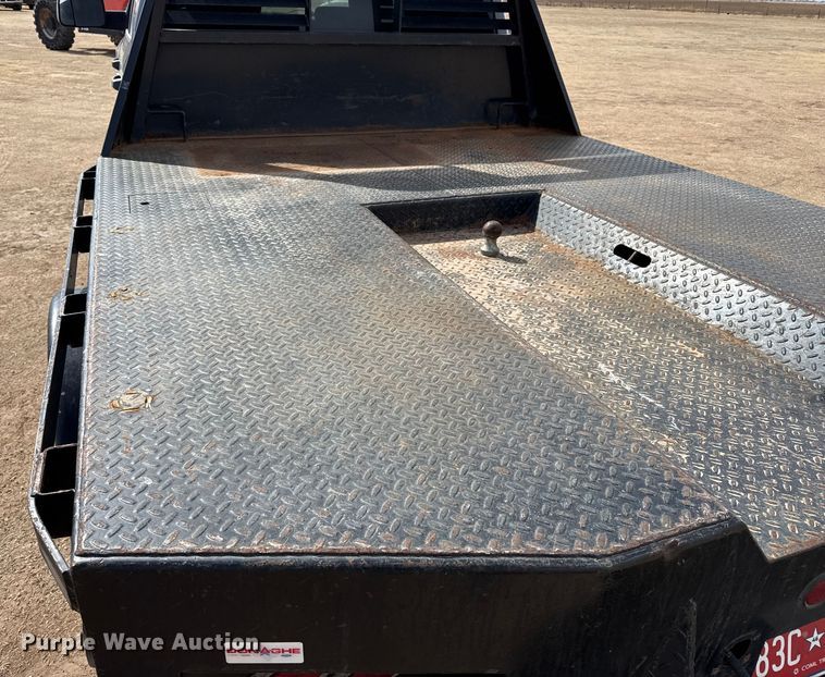 image for item DZ4992 2016 RAM 3500 Crew Cab flatbed pickup truck