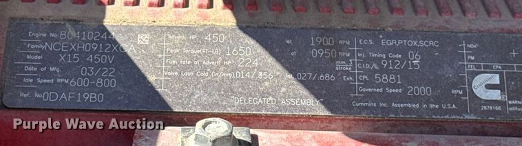 image for item DZ5012 2023 International HX620 truck cab and chassis