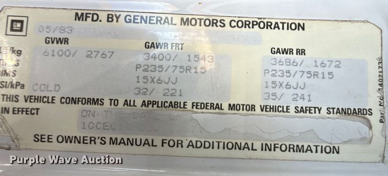 image for item DZ5127 1983 Chevrolet C10 pickup truck