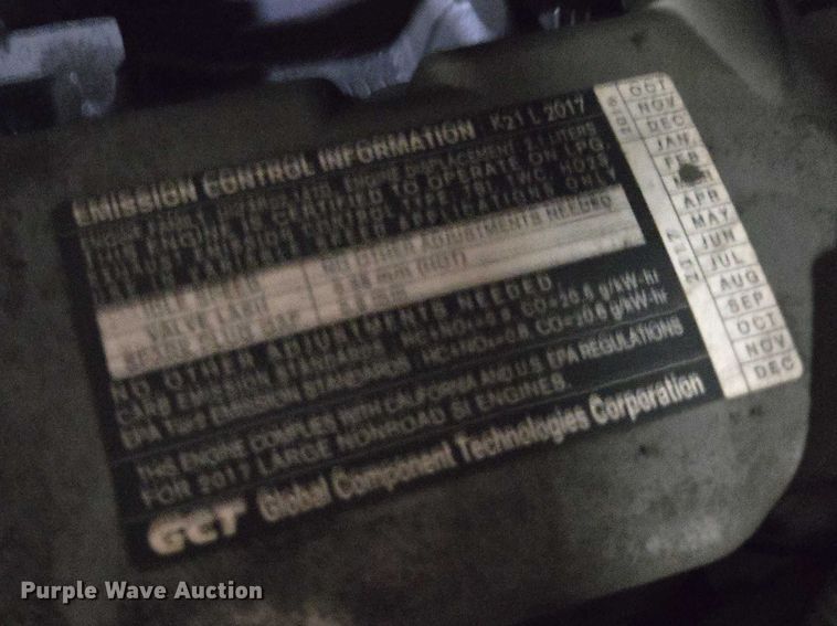 image for item EA5461 2017 UniCarriers PF50 forklift