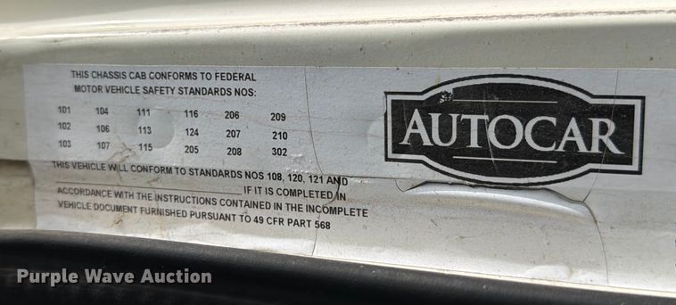 image for item ED5131 2009 Autocar Xpeditor refuse truck