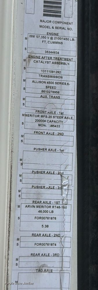 image for item ED5131 2009 Autocar Xpeditor refuse truck