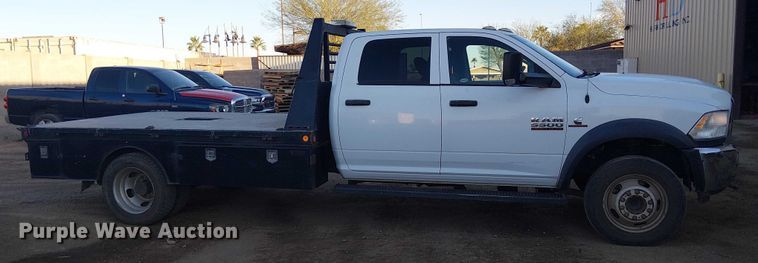 image for item EE5151 2016 RAM 5500 Crew Cab flatbed truck