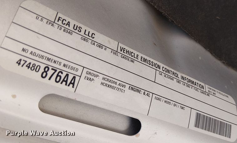 image for item EE5162 2017 RAM 2500 Crew Cab flatbed pickup truck