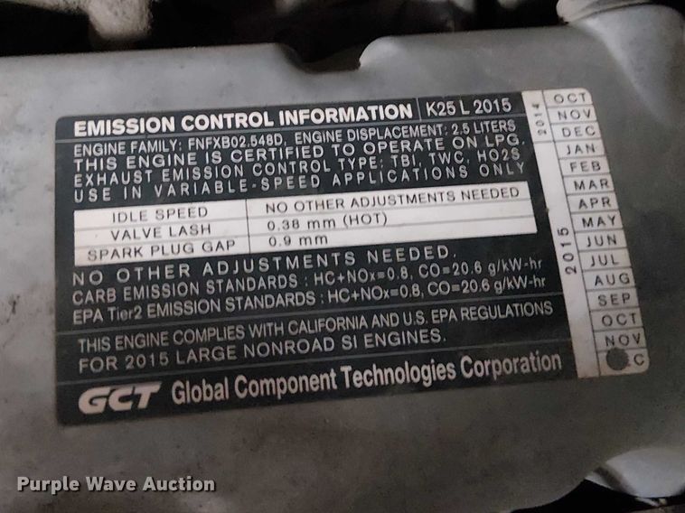 image for item EE5207 2016 UniCarriers PF70 forklift