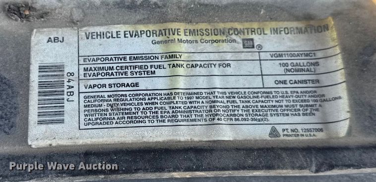 image for item EF2417 1997 Chevrolet C3500 Crew Cab flatbed pickup truck