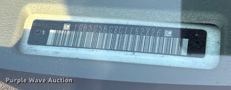 image for item EG1767 2012 Chevrolet Express box truck