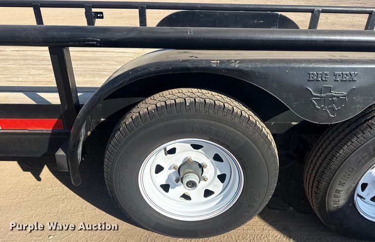 image for item EG2079 2015 Big Tex utility trailer