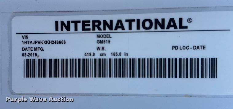 image for item EG2080 2019 Chevrolet 5500HD flatbed truck