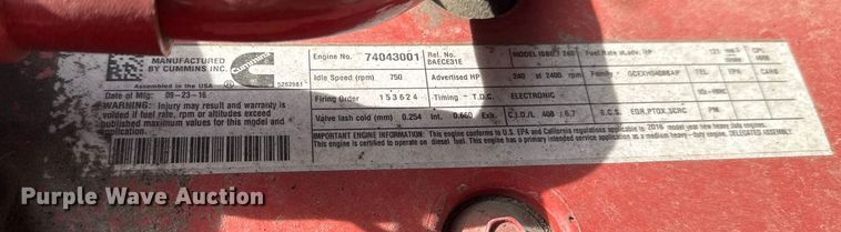 image for item EG2086 2017 International 4300 flatbed truck