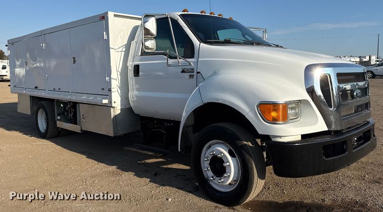 image for item EG2092 2012 Ford F650 Super Duty XL flatbed truck