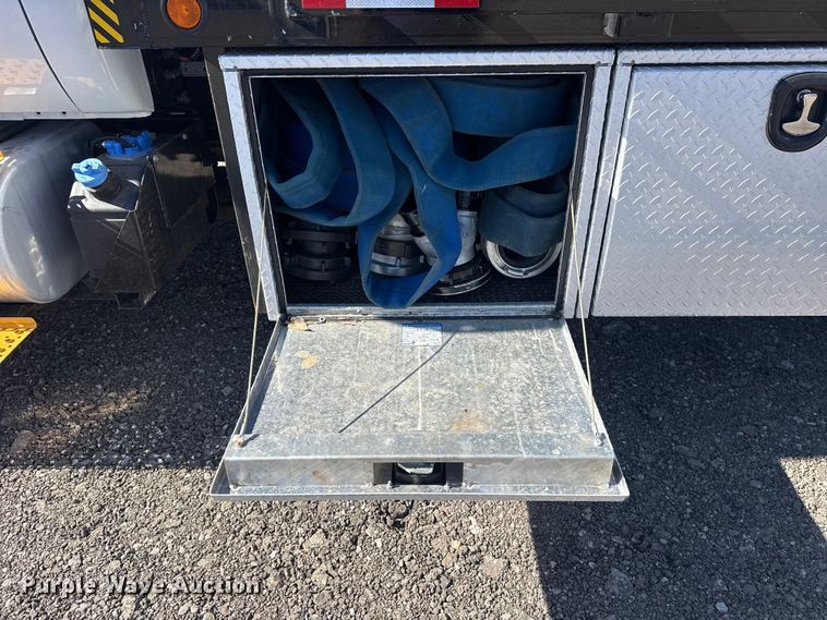 image for item EG2148 2013 Ford F750 Super Duty flatbed truck with PH and chlorine testing system