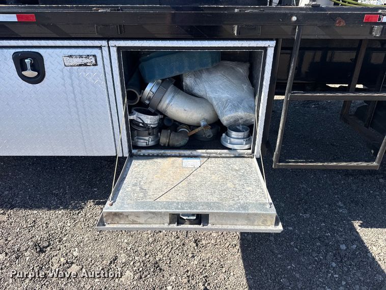 image for item EG2148 2013 Ford F750 Super Duty flatbed truck with PH and chlorine testing system