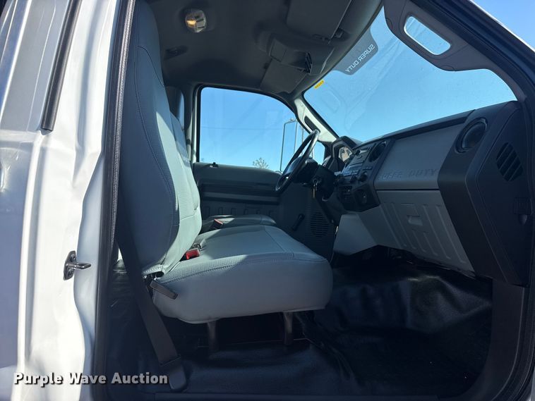 image for item EG2148 2013 Ford F750 Super Duty flatbed truck with PH and chlorine testing system