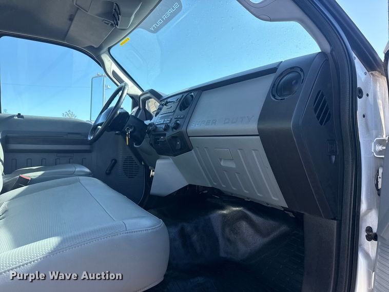 image for item EG2148 2013 Ford F750 Super Duty flatbed truck with PH and chlorine testing system