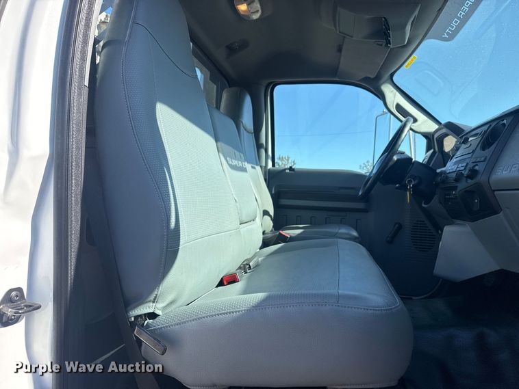 image for item EG2148 2013 Ford F750 Super Duty flatbed truck with PH and chlorine testing system