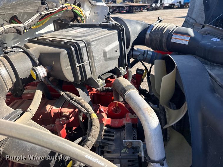 image for item EG2148 2013 Ford F750 Super Duty flatbed truck with PH and chlorine testing system