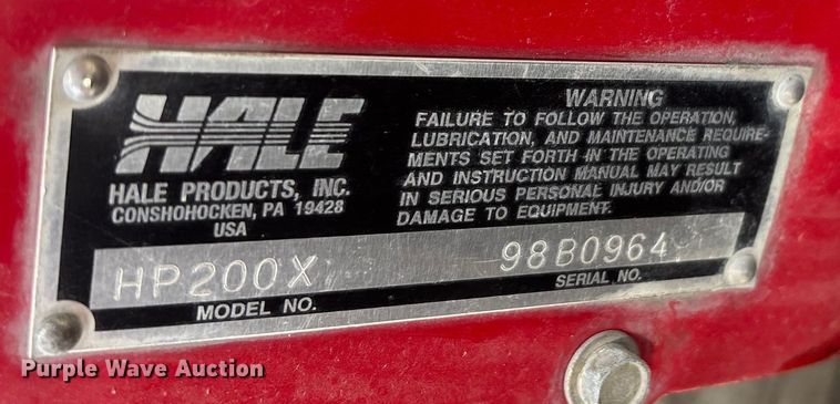 image for item EN5970 Brush fire skid unit