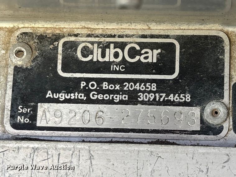 image for item EN5982 1992 Club Car golf cart