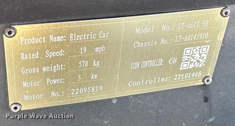 image for item EN5989 Cruise Car LT-A617.H8 golf cart