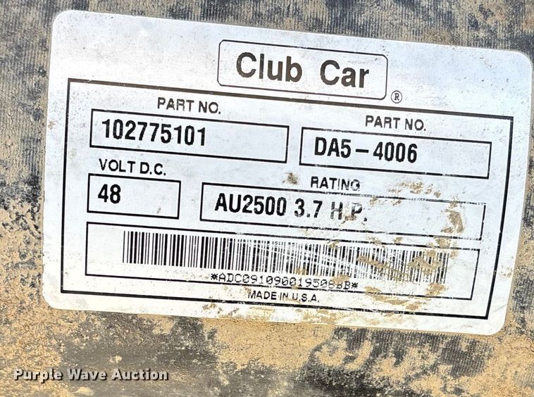 image for item EN5990 2010 Club Car Turf 2 Carryall golf cart