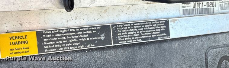 image for item EN5990 2010 Club Car Turf 2 Carryall golf cart