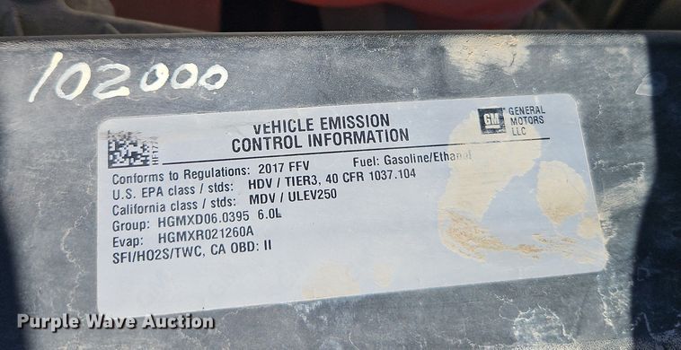 image for item EO7025 2017 GMC Sierra 2500HD Crew Cab pickup truck