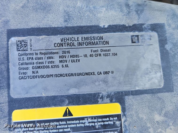 image for item EO7026 2016 GMC Sierra 2500HD Crew Cab pickup truck