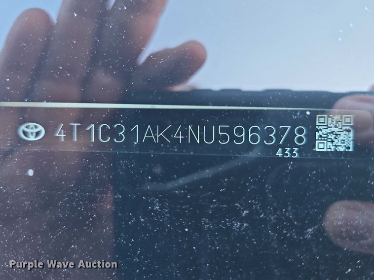 image for item EO7056 2022 Toyota Camry 