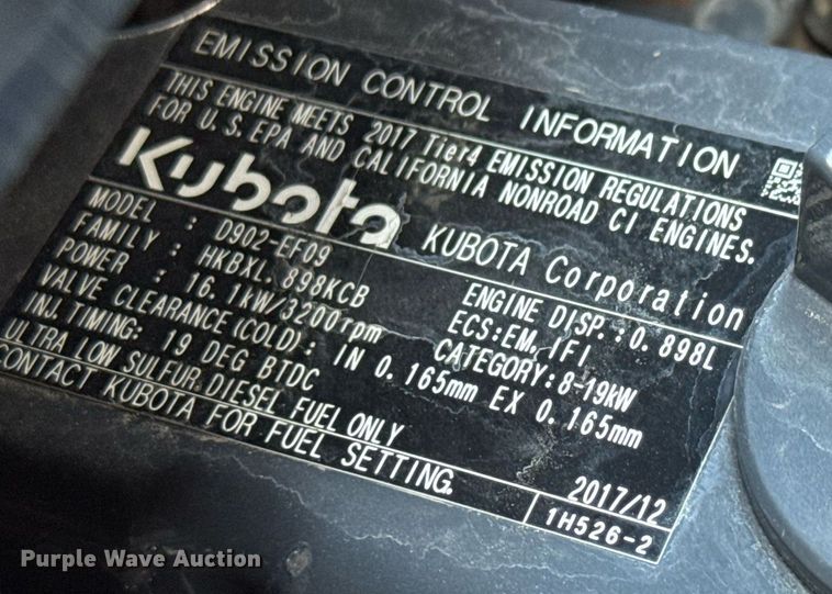 image for item EQ1468 2017 Kubota RTX-X900 utility vehicle