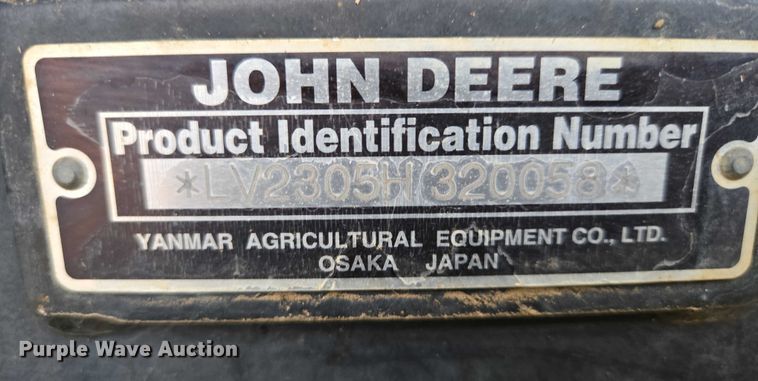 image for item ES2868 John Deere 2305 HST lawn mower