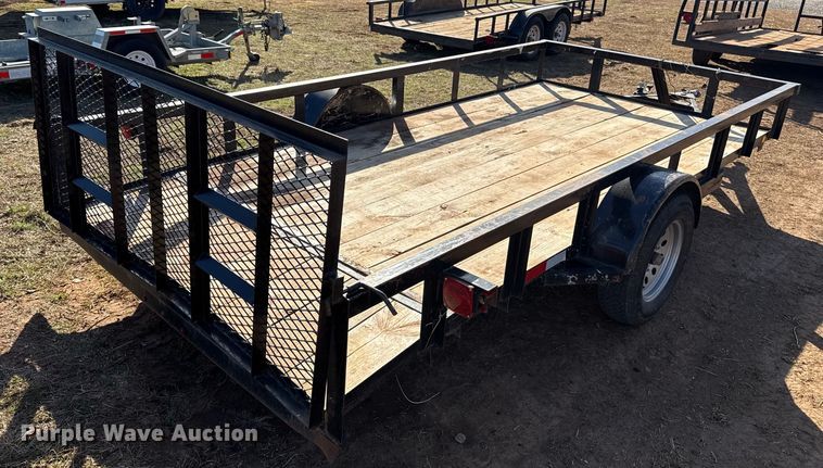 image for item ES5838 Shop built utility trailer