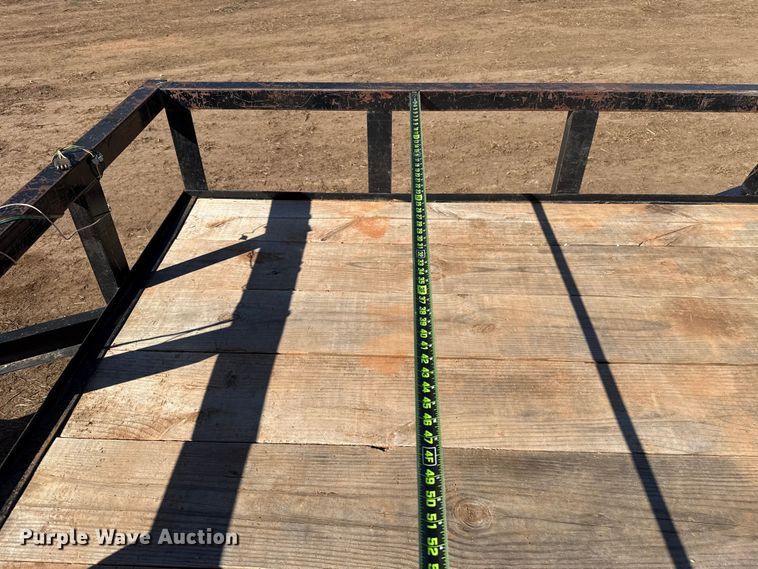 image for item ES5838 Shop built utility trailer