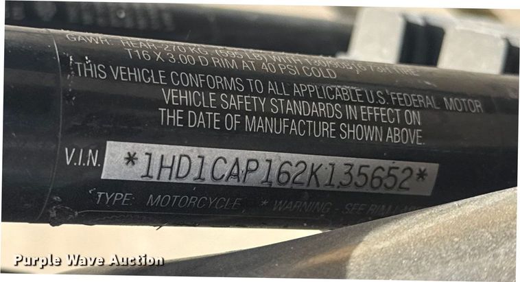 image for item ES5856 2002 Harley-Davidson Sportster L12 motorcycle