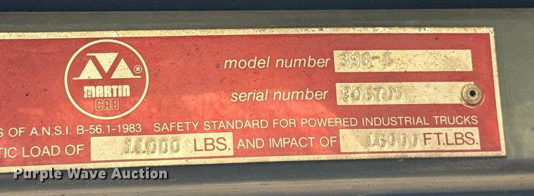 image for item ES5857 Hyster H60XL forklift