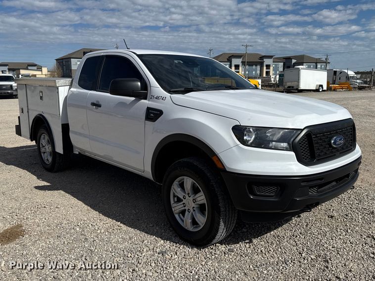 image for item ES5861 2021 Ford Ranger Ext. Cab utility bed pickup truck