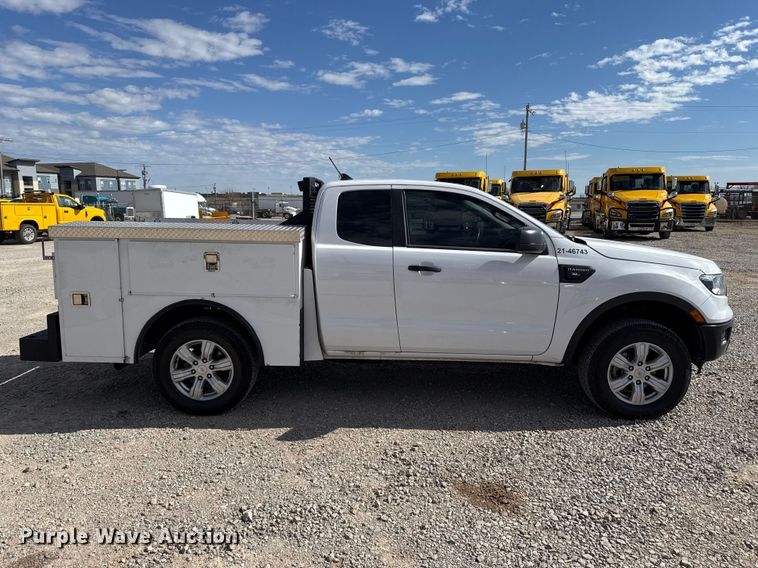 image for item ES5861 2021 Ford Ranger Ext. Cab utility bed pickup truck