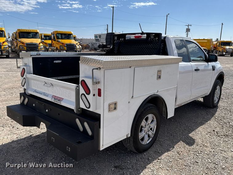 image for item ES5861 2021 Ford Ranger Ext. Cab utility bed pickup truck